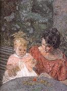 Edouard Vuillard Di tested pu lady and her son oil painting